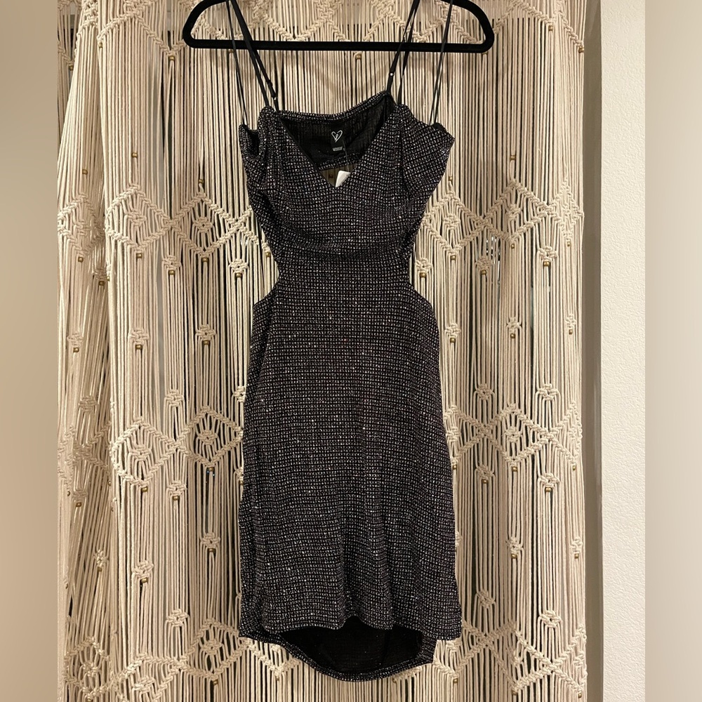 Windsor going out/special occasion dress. Rainbow color reflecting sparkles.
